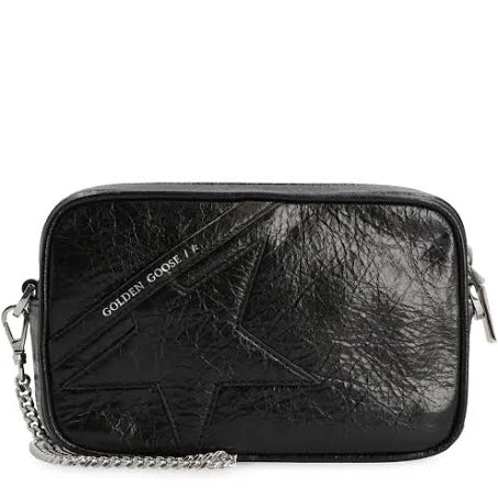 Golden Goose - Black Leather Mini Star Crossbody Bag