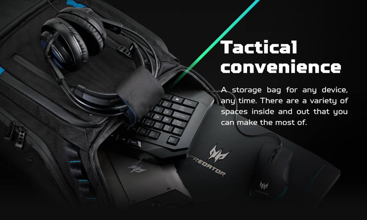Acer Predator Notebook Gaming Utility Backpack Notebook Carrying Backp