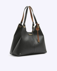 Thumbnail for River Island Womens Black Slouch Tote Bag in One Size