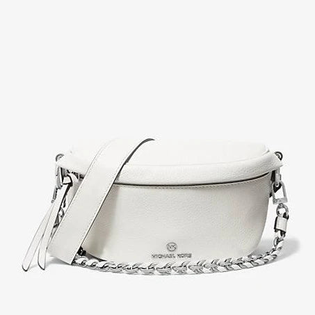 Michael Kors Slater Extra-Small Pebbled Leather Sling Pack - Optic White