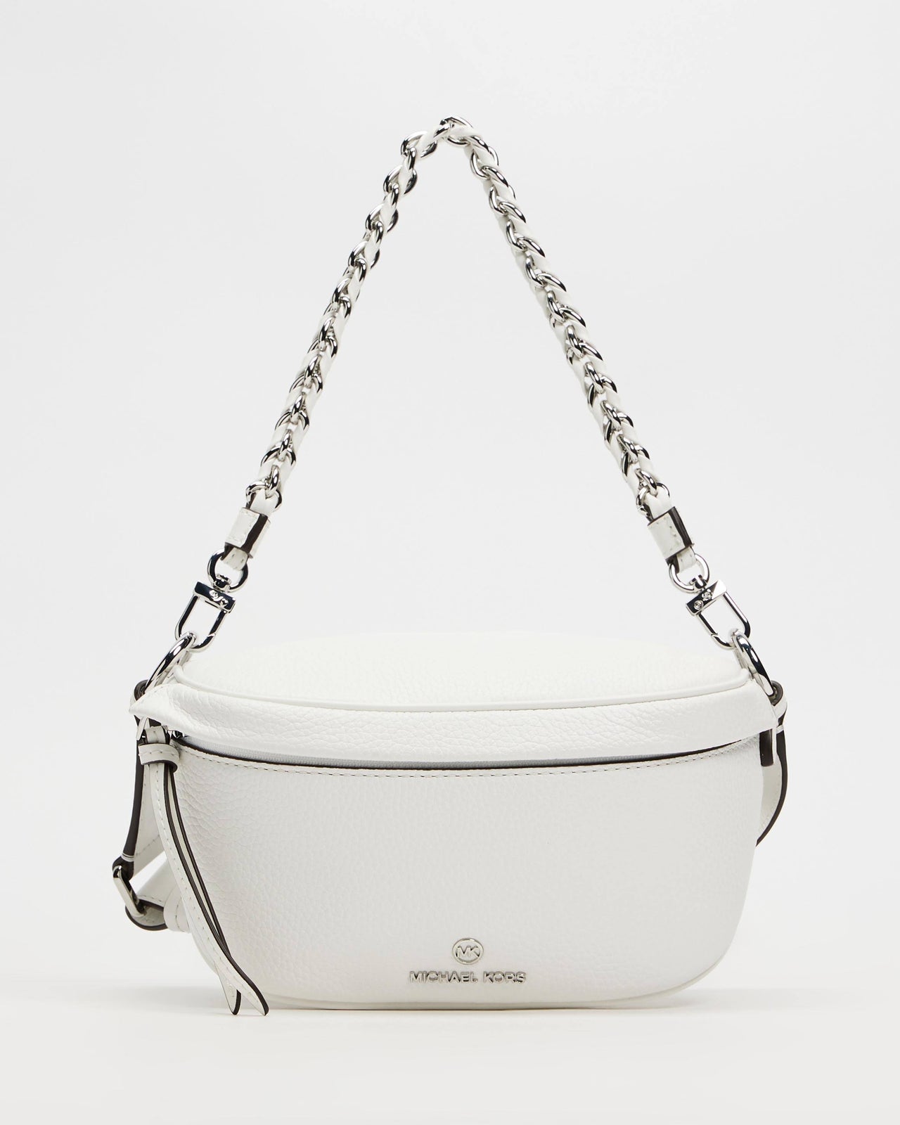 Michael Kors Slater Extra-Small Pebbled Leather Sling Pack - Optic White