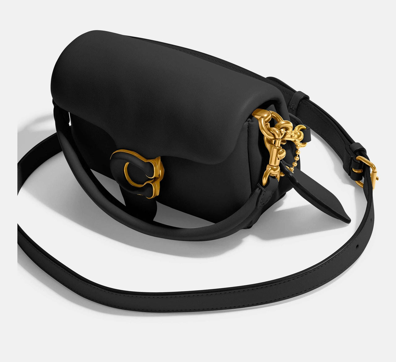 Coach Pillow Tabby 18 Shoulder Bag Black
