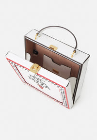 Thumbnail for Kate Spade New York Slice 3D Pizza Embellished Satin Box Bag