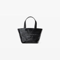 Thumbnail for Alexander Wang Women's Punch Mini Tote Bag In Crackle Patent Leather - Black - Totes