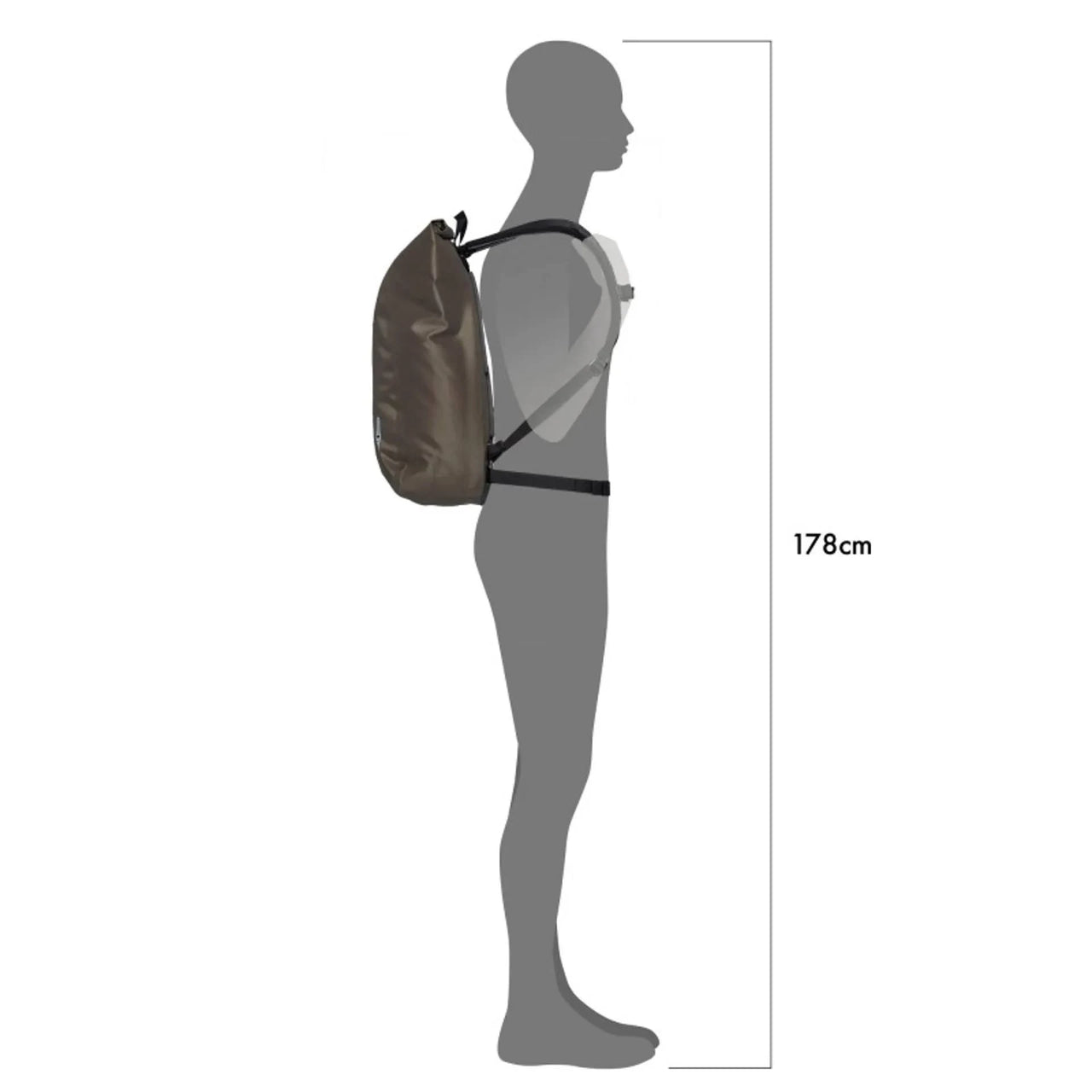 Ortlieb Velocity Lite 23L dark sand 23L