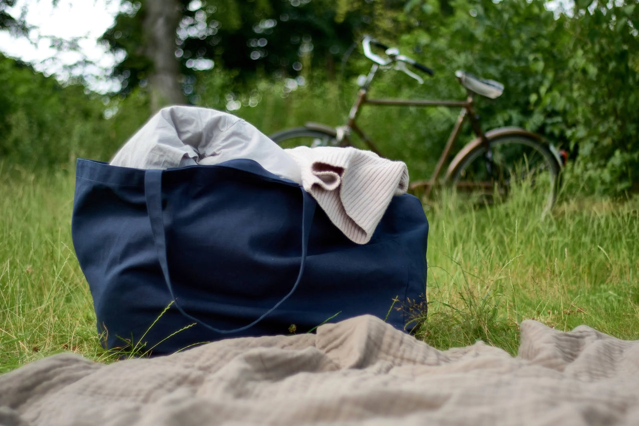 The Organic Company Big Long Bag - Bags & Backpacks Organic Cotton Dark Blue ...