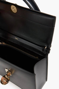 Thumbnail for Chloé Penelope Leather Tote - Women - Black Top Handle Bags