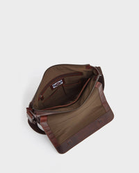 Thumbnail for Osprey London - The Carter Leather XL Messenger Bag - Brown