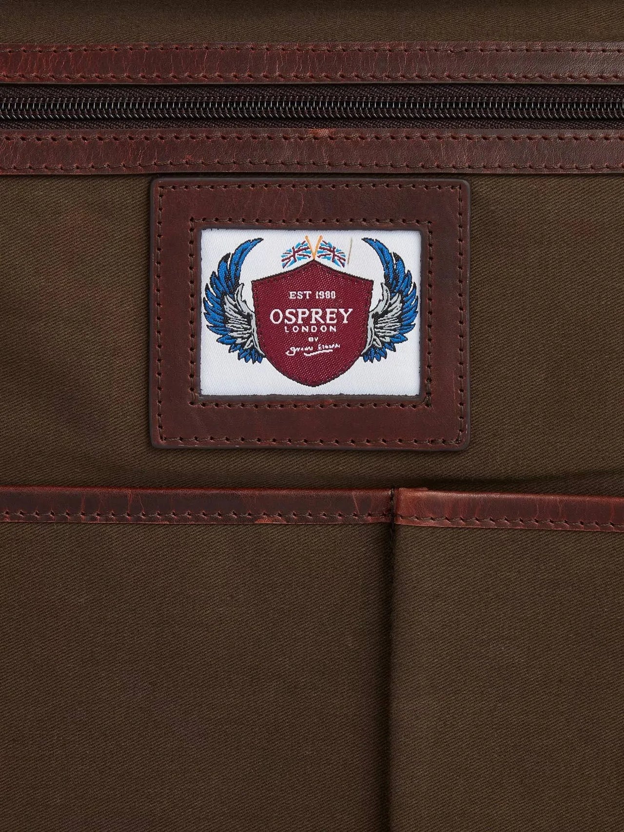 Osprey London - The Carter Leather XL Messenger Bag - Brown