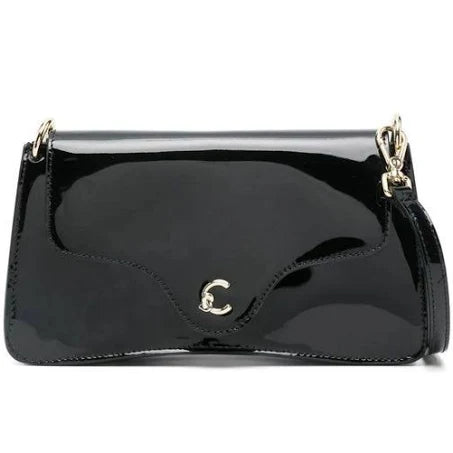 Coccinelle Women's Patent-Leather Mini Bag - Black - Shoulder bags