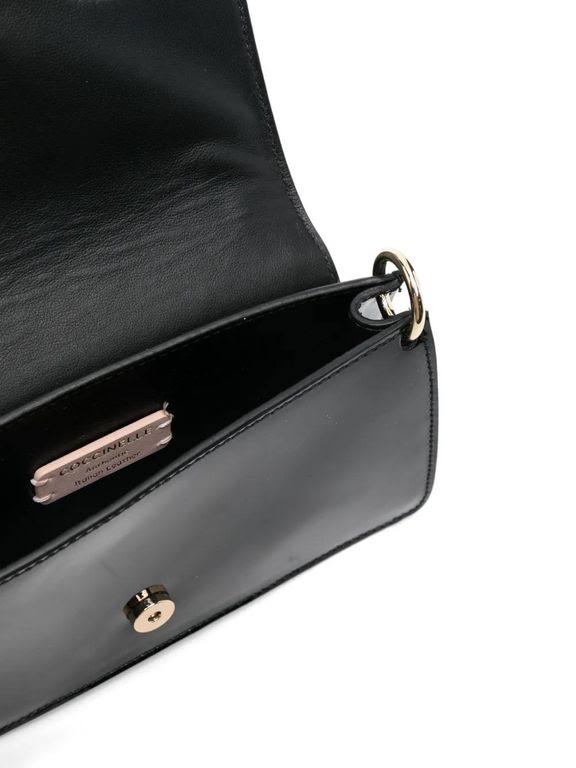 Coccinelle Women's Patent-Leather Mini Bag - Black - Shoulder bags