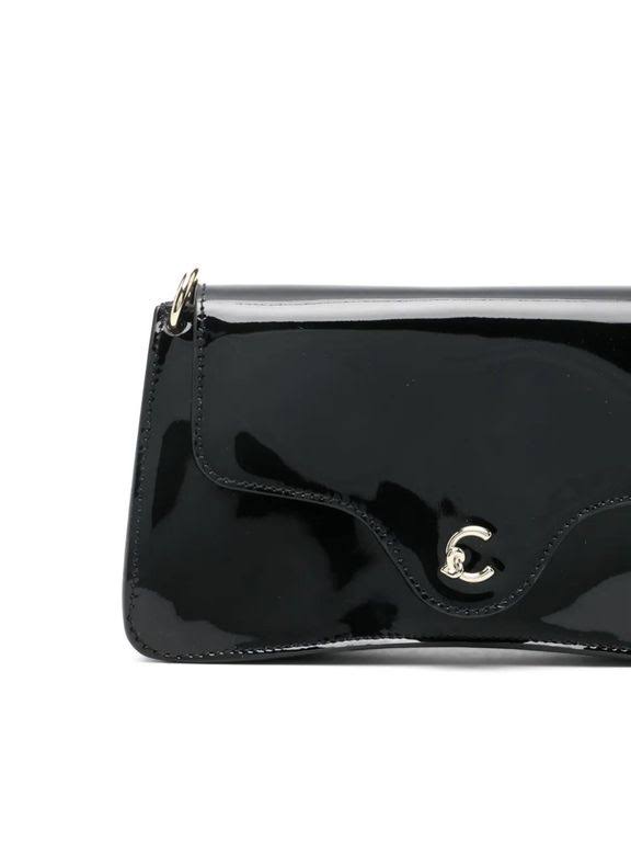 Coccinelle Women's Patent-Leather Mini Bag - Black - Shoulder bags