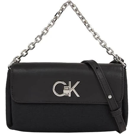 Calvin Klein Re-Lock Black Crossbody Bag K60K6119890GK