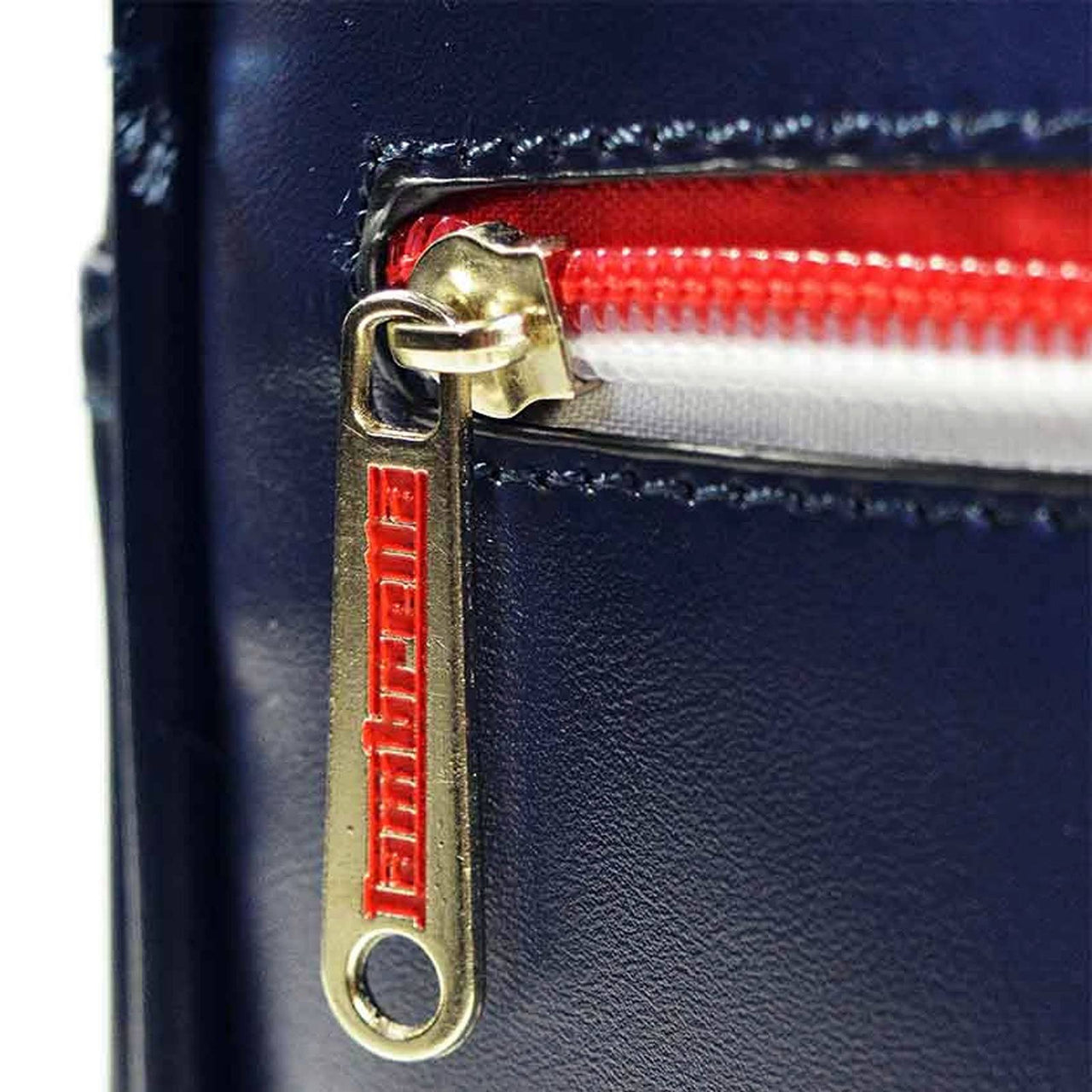 Lambretta Mens Retro Sports Zipped Faux Leather Duffle Bag - L / Navy
