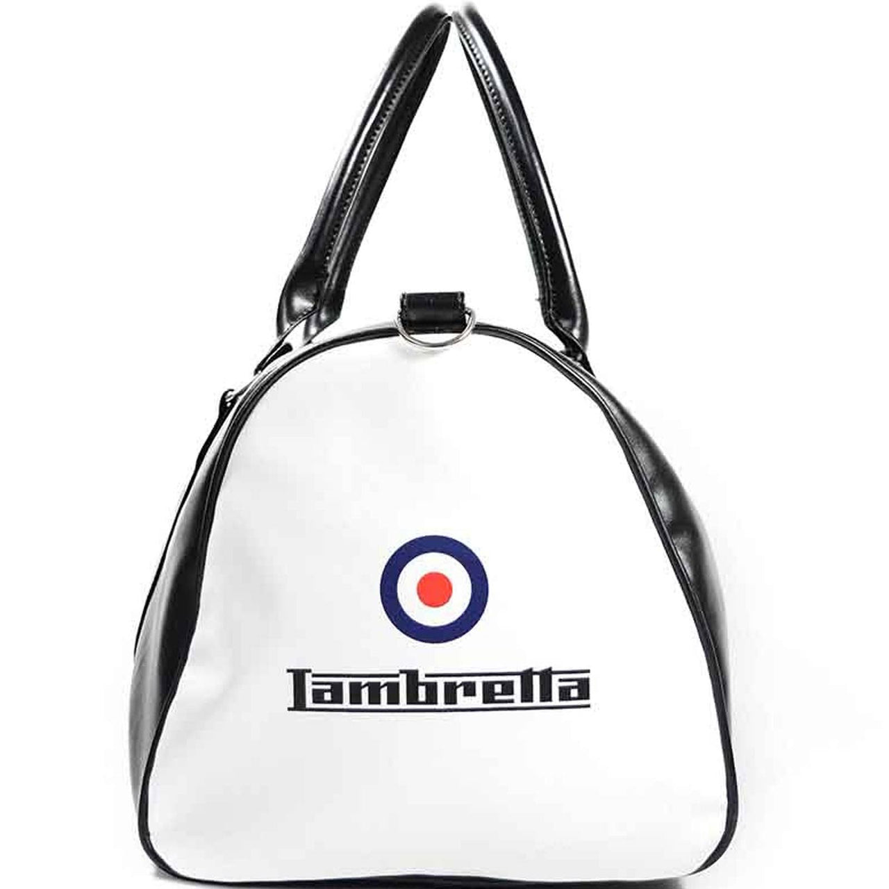 Lambretta Mens Retro Sports Zipped Faux Leather Duffle Bag - L / Navy