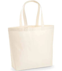 Thumbnail for Westford Mill Premium Cotton Maxi Tote Bag - Natural