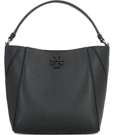 Tory Burch Small Mcgraw Bucket Bag - Black