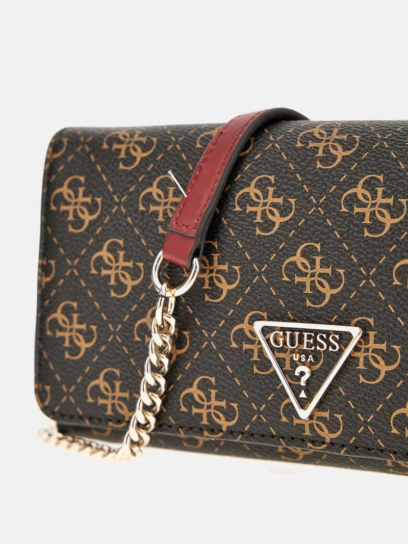 Guess, Woman, Noelle 4G Logo Mini Crossbody, Brown, Size T/U