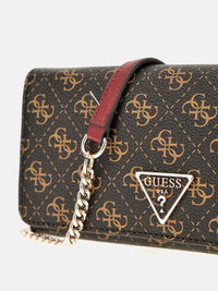 Thumbnail for Guess, Woman, Noelle 4G Logo Mini Crossbody, Brown, Size T/U