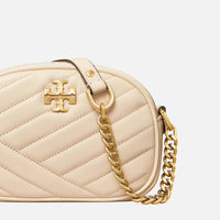 Thumbnail for Tory Burch Kira Chevron Small Camera Bag - New Cream