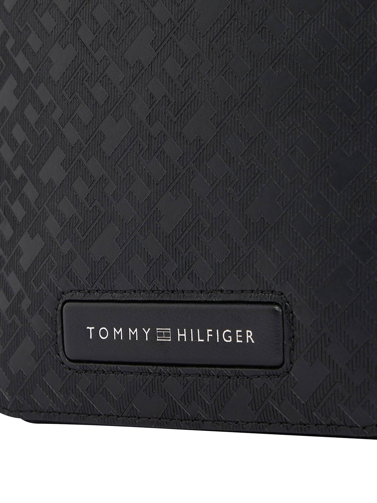 Tommy Hilfiger - TH Monogram Pebble Grain Reporter Bag - Men - Black - One Size