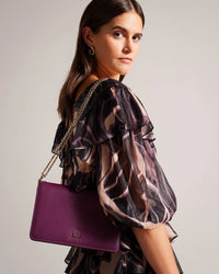 Thumbnail for Ted Baker Jorjey flower eyelet cross body bag in Black