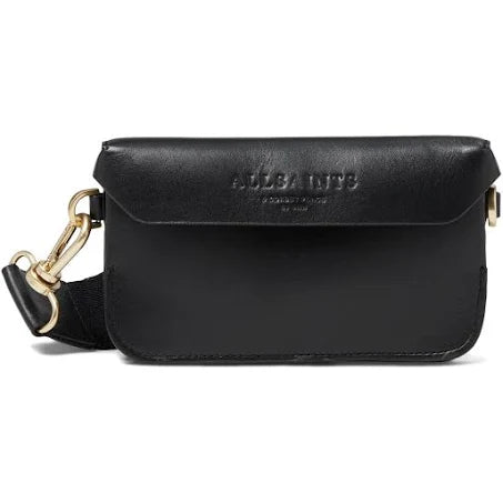 AllSaints Zoe Leather Crossbody Bag in Black