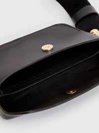 Thumbnail for AllSaints Zoe Leather Crossbody Bag in Black