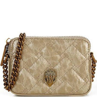 Thumbnail for Kurt Geiger Women's Camera Bag Gold Synthetic Micro Kensington