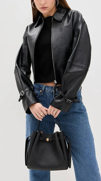 Thumbnail for Tory Burch Romy Bucket Bag Black