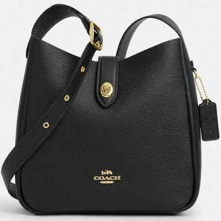 Coach Women's Hadley Convertible Crossbody Bag in Black | Leather