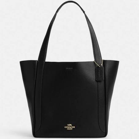 Coach Women's Hadley Tote Bag in Black | Leather