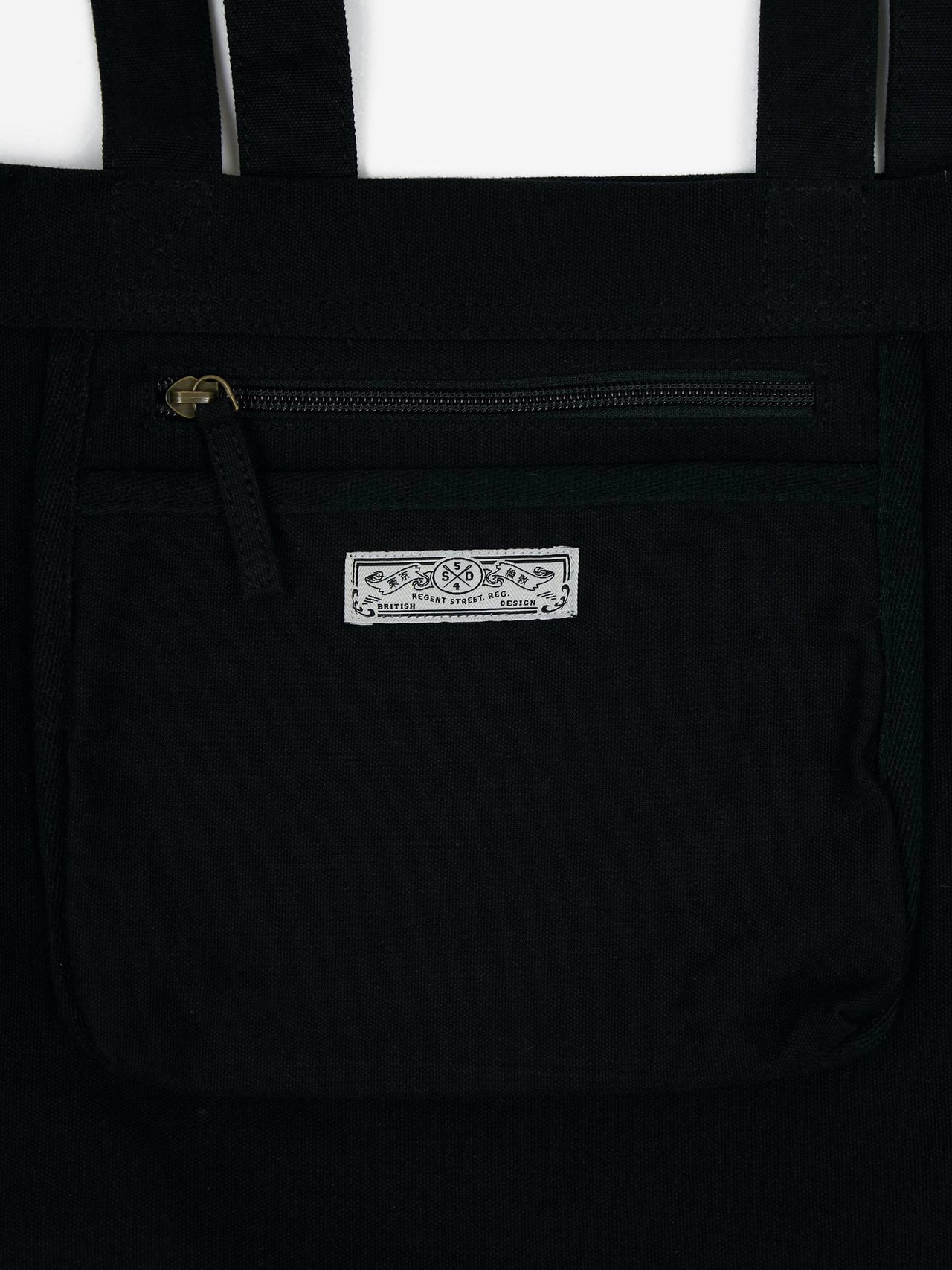 Superdry Canvas Graphic Tote Bag in Black (Size: 1SIZE)