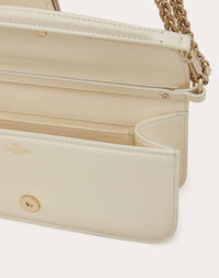 Thumbnail for Valentino Garavani Garavani Locò Calfskin Shoulder Bag Woman Ivory Uni