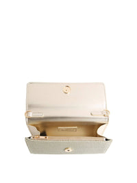 Thumbnail for Carvela Gala Clutch Fabric Bag Gold
