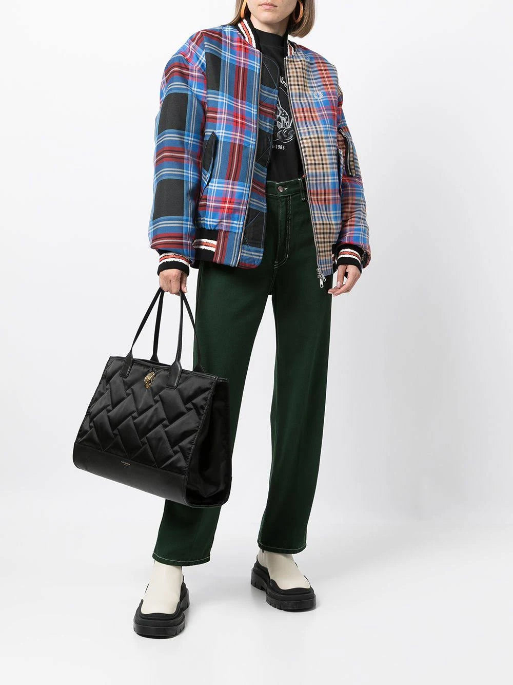 Kurt Geiger London Recycled Sq Shopper Tote Bag - Black