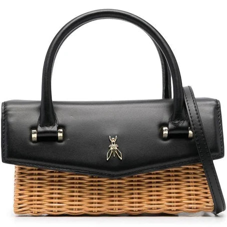 Patrizia Pepe Fly Bambi Straw Bag - Neutrals Size One Size