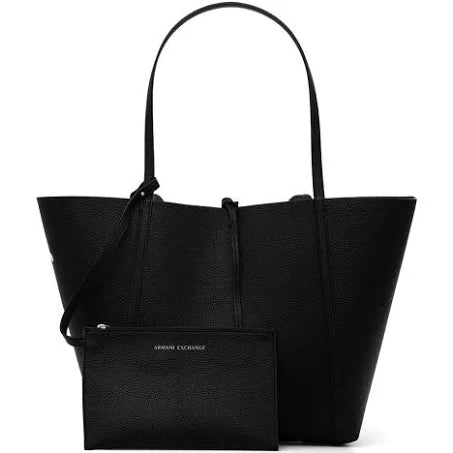 A|X Armani Exchange Reversible Logo Tote Bag - Black Size One Size