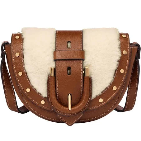 Fossil Women's Harwell Leather Small Flap Crossbody Bag