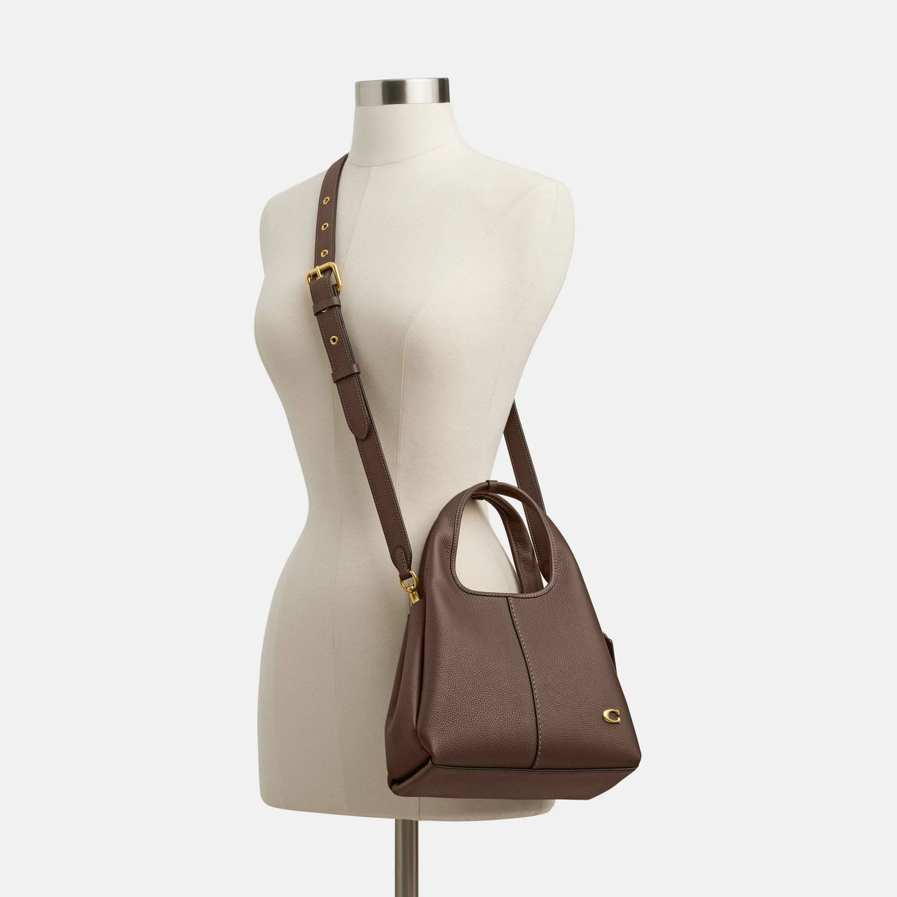 Womens Coach Lana 23 Leather Shoulder Bag Ivory