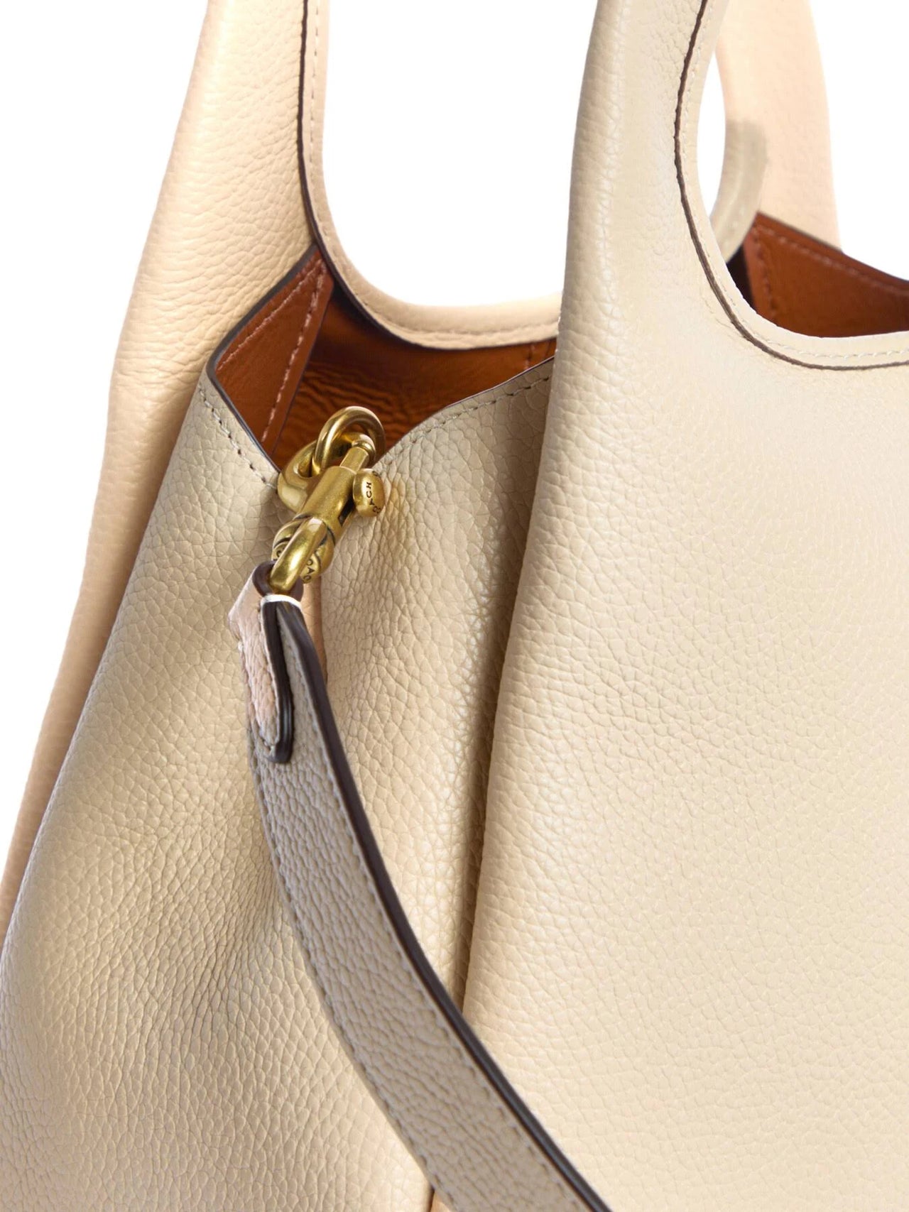 Womens Coach Lana 23 Leather Shoulder Bag Ivory