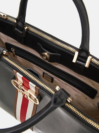 Thumbnail for VG930707 Guess Black nelka satchel bag