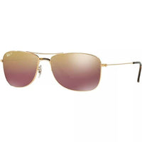 Thumbnail for Ray-Ban RB3543 Chromance Gold - Unisex Sunglasses, Purple Lens