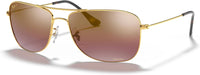 Thumbnail for Ray-Ban RB3543 Chromance Gold - Unisex Sunglasses, Purple Lens