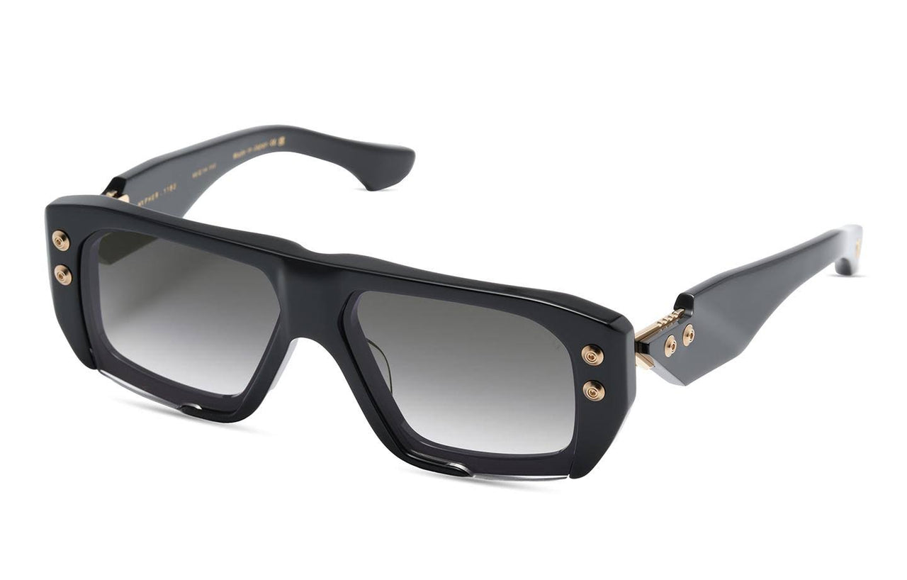 DITA HYPHER-1183 Semi Metal/Plastic Mens Sunglasses, DTS466-A-01 BLACK - WHITE GOLD