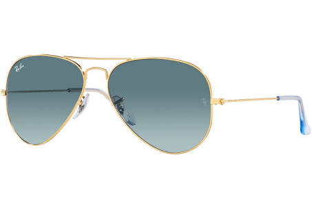 Ray Ban Aviator Gradient Blue Unisex Sunglasses RB3025 001/3M 62
