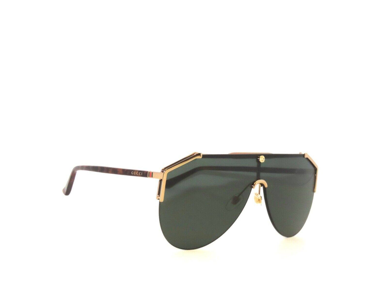 Gucci Gg0584s 0584s 002 Gold Havana Green Sunglasses 0584