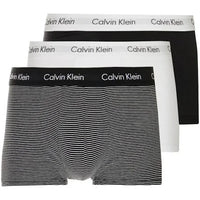 Thumbnail for Calvin Klein 3 Pack Low Rise Trunks - White/Stripe/Black L