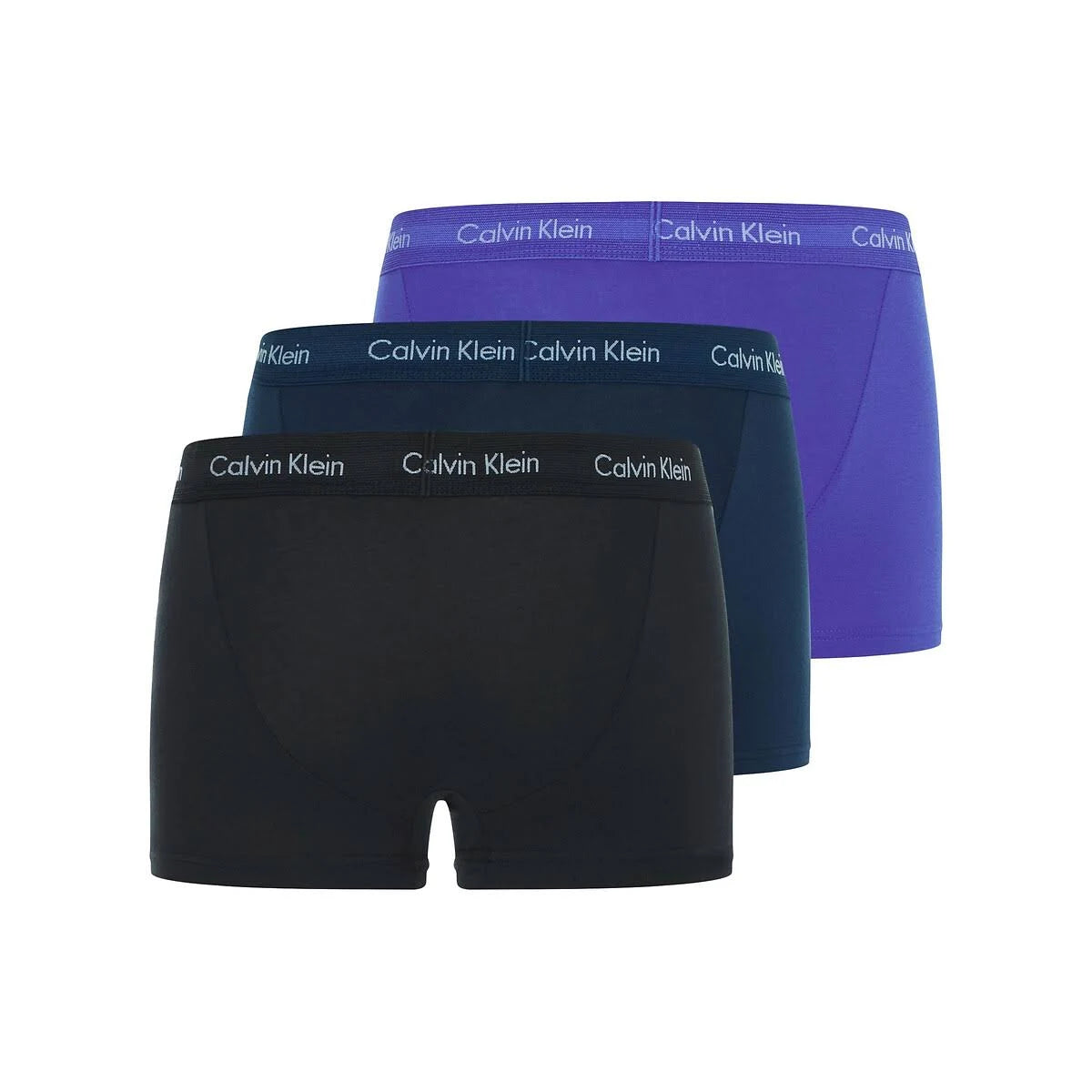 Calvin Klein 3 Pack Low Rise Trunks - White/Stripe/Black L