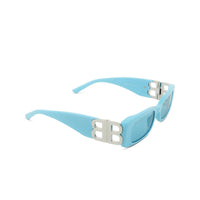 Thumbnail for Balenciaga BB0096S Sunglasses 025 Blue